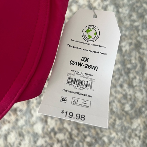 NWT Plus Size Bikini Lot of 8, Time and Tru (Walmart), 1X, 2X, and 3X! - Picture 13 of 17